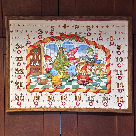 Quilted advent calendar handmade embroidery - Picture 1 of 10